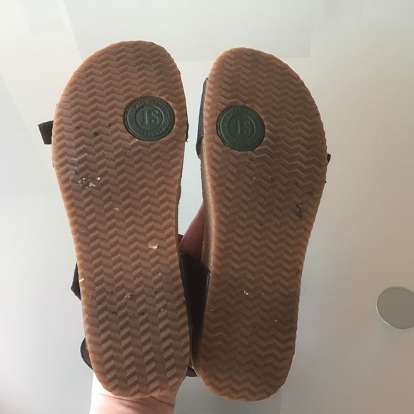 Josef Seibel Black Leather Tonga 25 Adjustable Strap Cork Comfort Sandals 38 LN - Picture 6 of 7